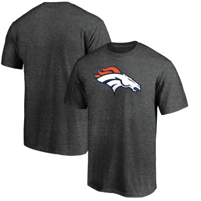 Футболка Denver Broncos Fanatics Heather Charcoal Primary Logo