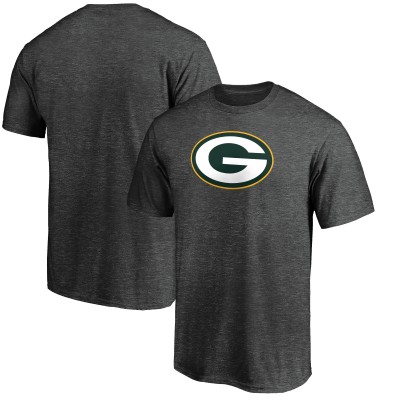Футболка Green Bay Packers Fanatics Heather Charcoal Primary Logo