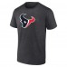 Футболка Houston Texans Fanatics Heather Charcoal Primary Logo