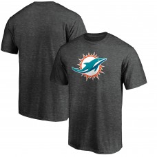 Футболка Miami Dolphins Fanatics Heather Charcoal Primary Logo