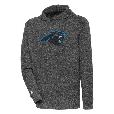 Толстовка Carolina Panthers Antigua Absolute Chenille - Heathered Black