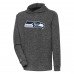 Толстовка Seattle Seahawks Antigua Absolute Chenille - Heathered Black