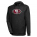 Толстовка San Francisco 49ers Antigua Action Chenille - Heathered Black