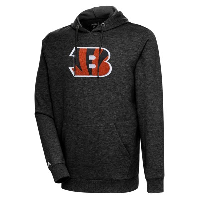 Толстовка Cincinnati Bengals Antigua Action Chenille - Heathered Black