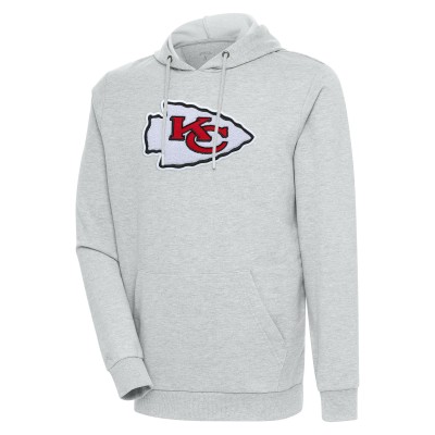 Толстовка Kansas City Chiefs Antigua Action Chenille - Heathered Gray
