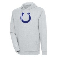 Толстовка Indianapolis Colts Antigua Action Chenille - Heathered Gray