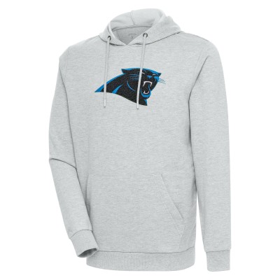 Толстовка Carolina Panthers Antigua Action Chenille - Heathered Gray