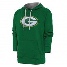 Green Bay Packers Antigua Victory Chenille Pullover Hoodie - Green