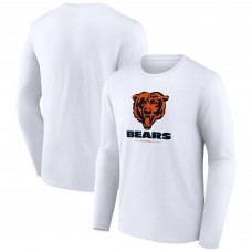 Футболка с длинным рукавом Chicago Bears Logo Team Lockup - White Футболка с длинным рукавом Chicago Bears Logo Team Lockup - White