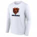 Футболка с длинным рукавом Chicago Bears Logo Team Lockup - White