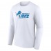 Футболка с длинным рукавом Detroit Lions Logo Team Lockup - White