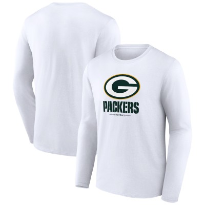 Футболка с длинным рукавом Green Bay Packers Logo Team Lockup - White