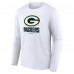 Футболка с длинным рукавом Green Bay Packers Logo Team Lockup - White