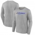 Футболка с длинным рукавом Los Angeles Rams Logo Team Lockup - Gray Футболка с длинным рукавом Los Angeles Rams Logo Team Lockup - Gray
