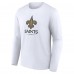 Футболка с длинным рукавом New Orleans Saints Logo Team Lockup - White