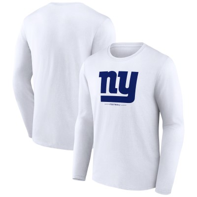 Футболка с длинным рукавом New York Giants Logo Team Lockup - White