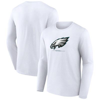Футболка с длинным рукавом Philadelphia Eagles Logo Team Lockup - White