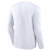 Seattle Seahawks White Logo Team Lockup Long Sleeve T-Shirt