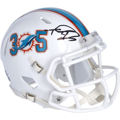 Autographed Miami Dolphins Tua Tagovailoa Fanatics Authentic Riddell 305 Speed Mini Helmet
