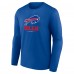Футболка с длинным рукавом Buffalo Bills Logo Team Lockup - Royal