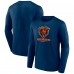 Футболка с длинным рукавом Chicago Bears Logo Team Lockup - Navy