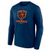 Футболка с длинным рукавом Chicago Bears Logo Team Lockup - Navy