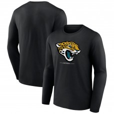 Футболка с длинным рукавом Jacksonville Jaguars Logo Team Lockup - Black