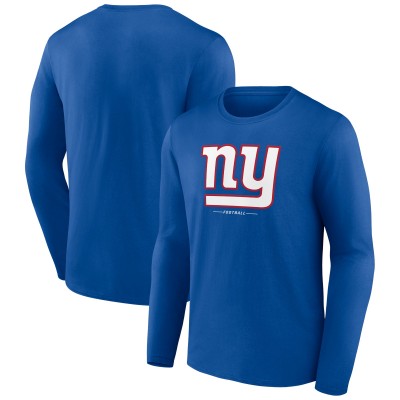 Футболка с длинным рукавом New York Giants Logo Team Lockup - Royal
