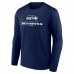 Футболка с длинным рукавом Seattle Seahawks Logo Team Lockup - College Navy
