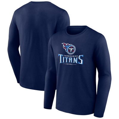 Футболка с длинным рукавом Tennessee Titans Logo Team Lockup - Navy