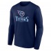 Футболка с длинным рукавом Tennessee Titans Logo Team Lockup - Navy