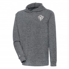 Толстовка Los Angeles Rams Antigua Metallic Logo Absolute - Heather Charcoal