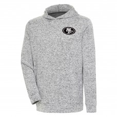 Толстовка San Francisco 49ers Antigua Metallic Logo Absolute - Heather Gray