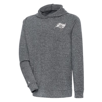Толстовка Tampa Bay Buccaneers Antigua Metallic Logo Absolute - Heather Charcoal
