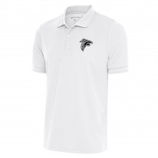 Поло Atlanta Falcons Antigua Metallic Logo Affluent - White Поло Atlanta Falcons Antigua Metallic Logo Affluent - White