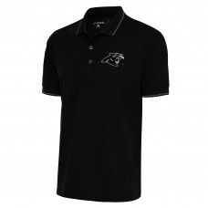 Поло Carolina Panthers Antigua Metallic Logo Affluent - Black