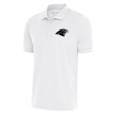 Поло Carolina Panthers Antigua Metallic Logo Affluent - White