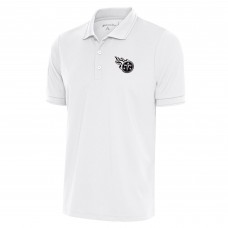 Поло Tennessee Titans Antigua Metallic Logo Affluent - White