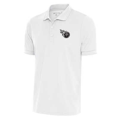 Поло Tennessee Titans Antigua Metallic Logo Affluent - White