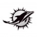 Кофта с длинным рукавом на короткой молнии Miami Dolphins Antigua Metallic Logo Generation- Charcoal