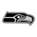 Кофта с длинным рукавом на короткой молнии Seattle Seahawks Antigua Metallic Logo Generation- Black