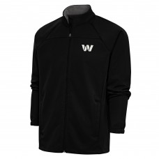 Кофта на молнии Washington Commanders Antigua Metallic Logo Links - Black