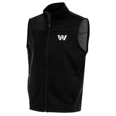 Жилетка Washington Commanders Antigua Metallic Logo Links Golf - Black