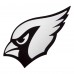 Кофта с длинным рукавом на короткой молнии Arizona Cardinals Antigua Metallic Logo Pace- Steel