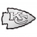 Кофта с длинным рукавом на короткой молнии Kansas City Chiefs Antigua Metallic Logo Pace- Steel