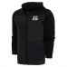 Толстовка на молнии Cincinnati Bengals Antigua Metallic Logo Protect - Charcoal/Black