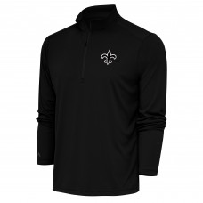 Кофта с длинным рукавом New Orleans Saints Antigua Metallic Logo Tribute - Black