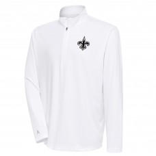 Кофта с длинным рукавом New Orleans Saints Antigua Metallic Logo Tribute - White