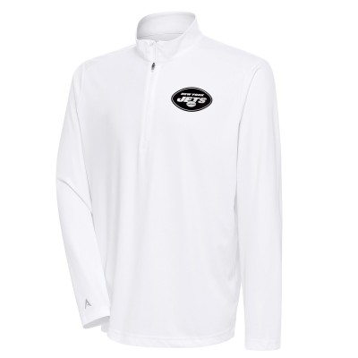 Кофта с длинным рукавом New York Jets Antigua Metallic Logo Tribute - White