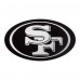 Кофта на короткой молнии San Francisco 49ers Antigua Metallic Logo Tribute - Charcoal